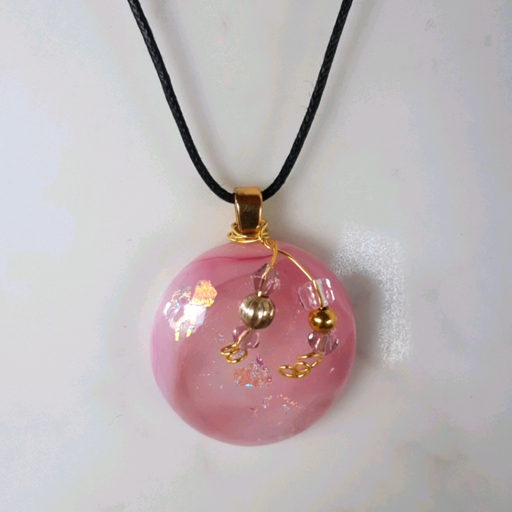 Handmade Glass Pendant Necklace